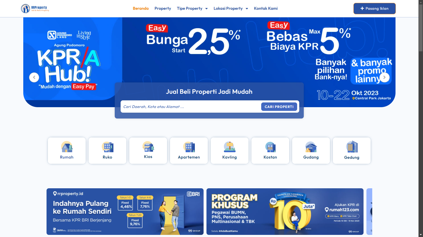 Template Website Property 